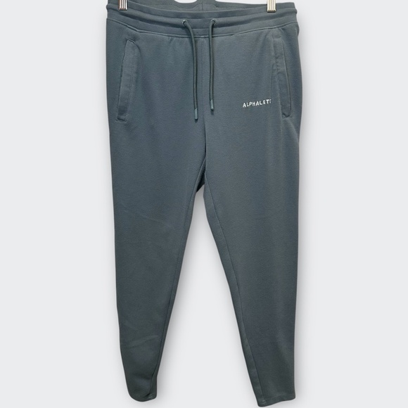ATLPHALETE Core Essential Joggers M | Gray Athleisure Workout Streetwear Motto - Picture 2 of 9